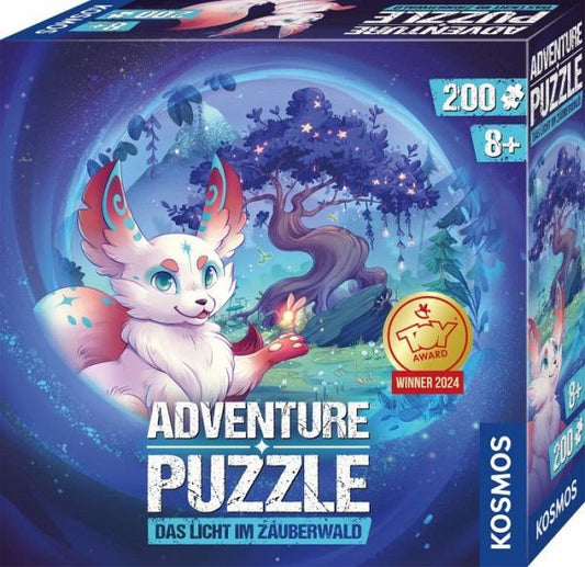 [Super Sale] KOSMOS 683597 - Adventure Puzzle Das Licht im Zauberwald, Abenteuerpuzzle, 200 Teile