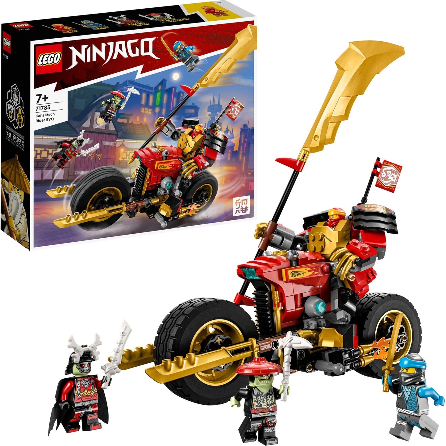 [Super Sale] LEGO 71783 Ninjago Kais Mech-Bike EVO, Konstruktionsspielzeug